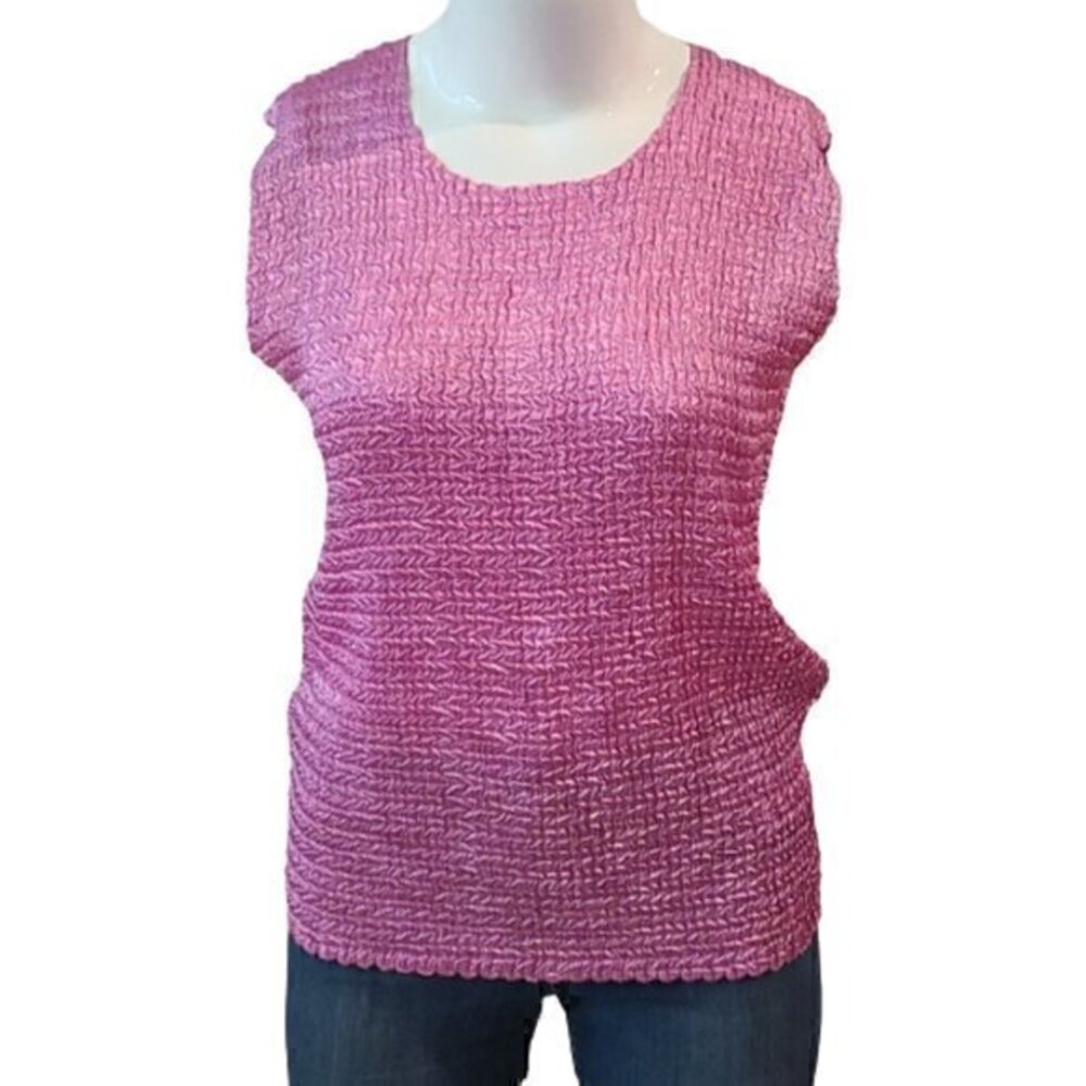 [Nicola] Pink Ruffle Tank - Size 2X